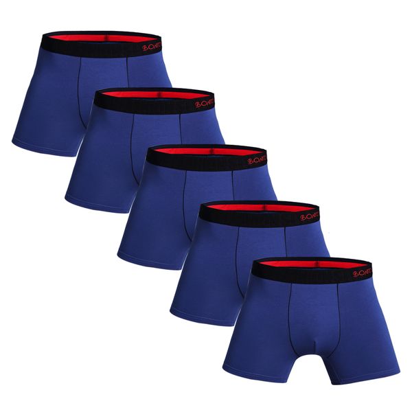Underpants 5pcs Pack 2023 Мужчины трусики хлопковое белье мужской бренд и для роскошного набора Homme Sexy Shorts Slip Kit Gym 230823