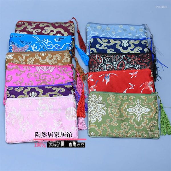 Wrap gup wholesale 20pcs cinese Classic Silk Phone Borse Borse Jewerly Borse