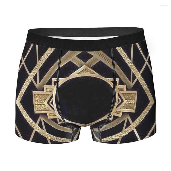 Punto Art Deco Vintage 1920 Era The Great Gatsby Homme Panties Homem Man Shorts Prind Shorts Briefes Boxer