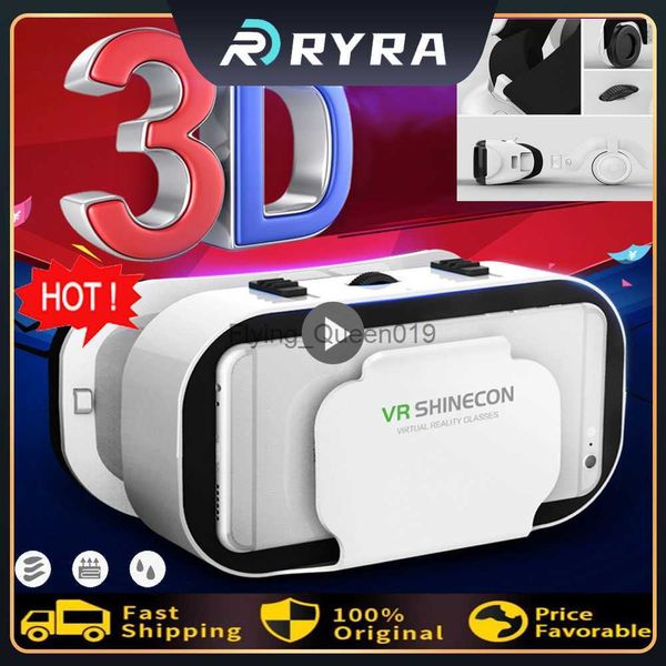 VRG VR G05 Sanal Gerçeklik 3D Gözlük Kutu Stereo Kask Kulaklık IOS Android Gözlükleri için Uzaktan Kumanda VR Gözlük Akıllı Telefon Görüntüleyicisi HKD230812