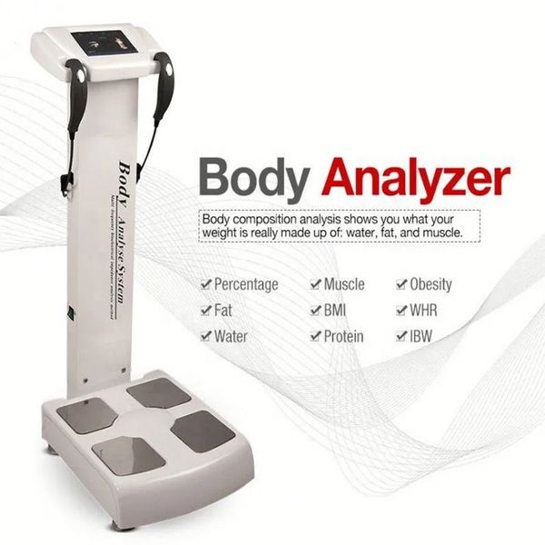 Beruf Digitales menschliches Körperzusammensetzungsanalysator Gewicht Cellulite Test Body Scanner Messung Fettskala BMI -Analysatormaschine mit Drucker