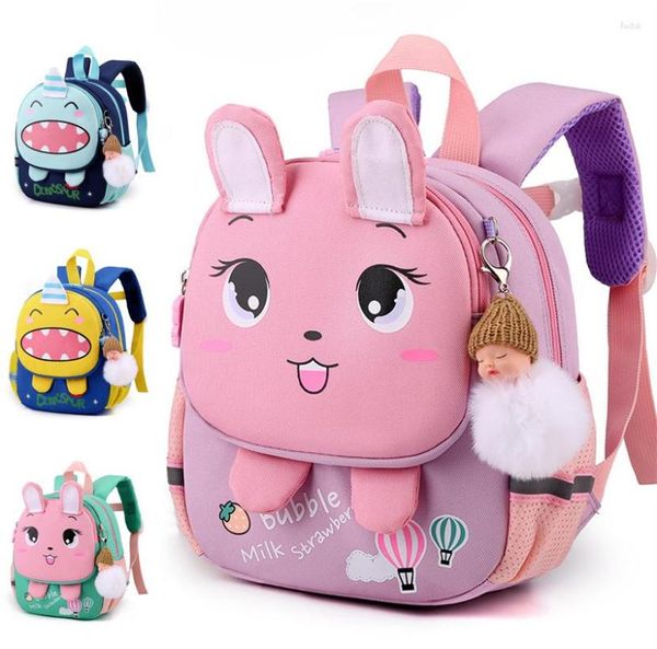 Borse per la scuola Cartoon Anti-Lost Kindergarten Borsa per bambini Backpack Kids Backpack Mochila impermeabile