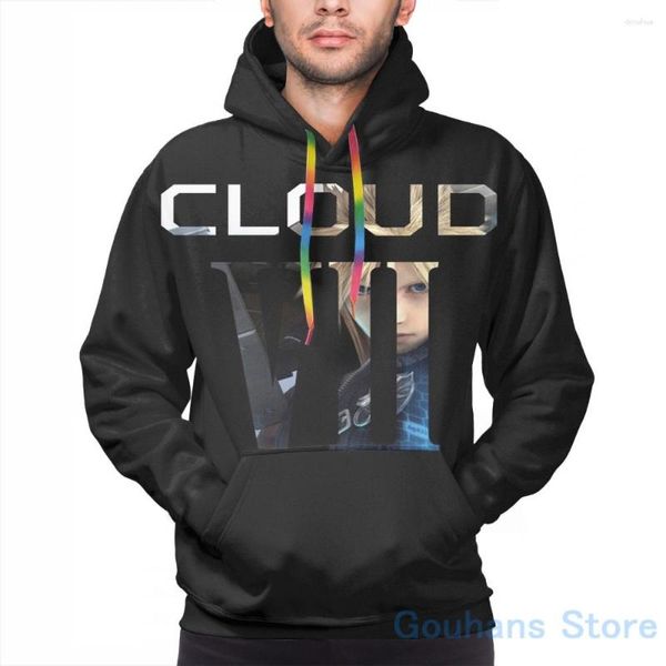 Herren Hoodies Herren Sweatshirt für Frauen Lustige Final Fantasy Cloud VII Print Casual Hoodie Streatwear