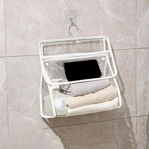 Aufbewahrungsboxen staubfreier Beutel Wand wasserdicht mit Telefontasche mit hoher Kapazität Organizer Transparent