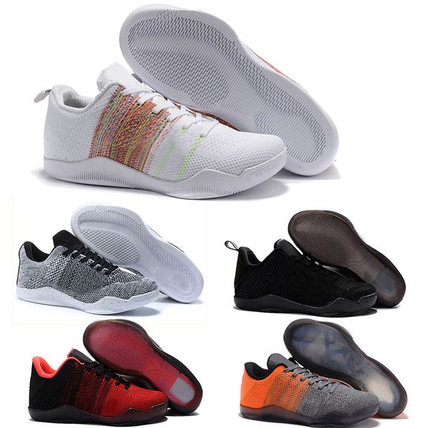 Männer Sport Basketball Schuhe XI 11 Elite Low FTB Fade To Black Mamba Day BHM Achilles Ferse Last Emperor Ostern USA Tinker Hatfield Outdoor Schuhe Herren Trainer Größe 40-46