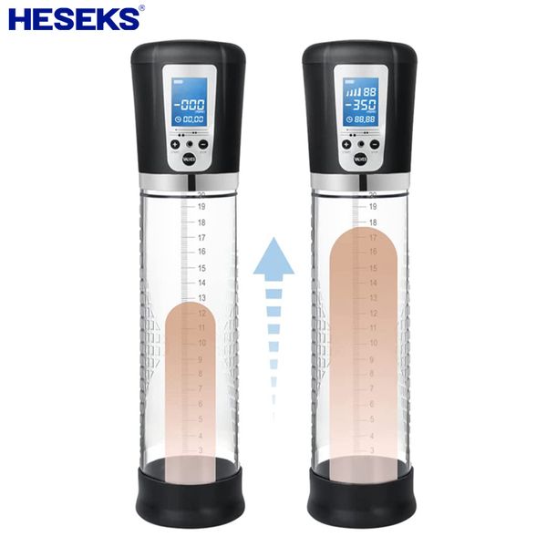 Расширения Heeseks Electric Penis Pulc Make Masturant Masturant Man Man Cock Sucking Enlargement Enlarger Extender для мужчин 230824