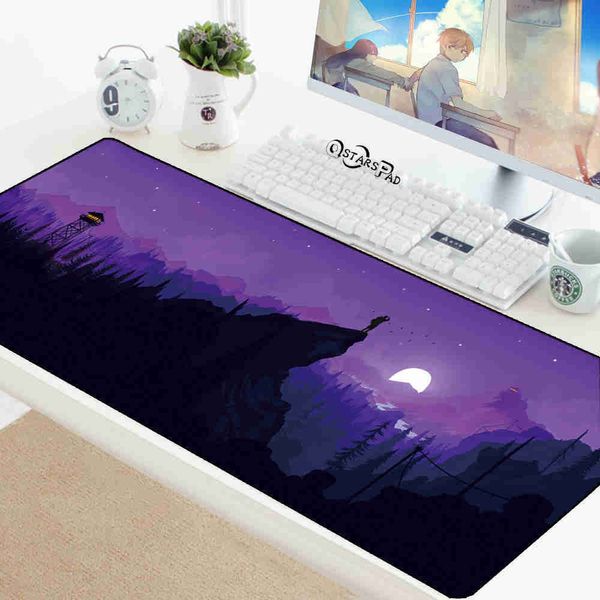 Mauspads Handgelenk Deep Forest Laptop Gamer Mousepad Gaming Großes Tastatur-Mauspad mit Rastkante 70 x 30 cm Matte für Laptop-Computer