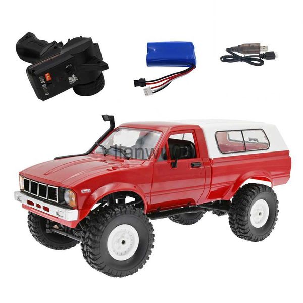 Auto elettrica/RC WPL C24 116 RC Auto telecomandata Fuoristrada Auto fai da te Camion ad alta velocità RTR per ragazzi Regali Giocattolo Aggiornamento 4WD KIT in metallo Parte Crawler x0824 x0824