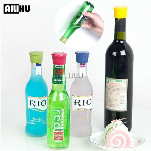 Acessórios de cozinha frutas frescas 3pcs Straagem de vinho Vazamento Free Wine Bottle Fealers para loja de vinhos de capa de garrafa de cerveja com vinho tinto para casa HKD230810