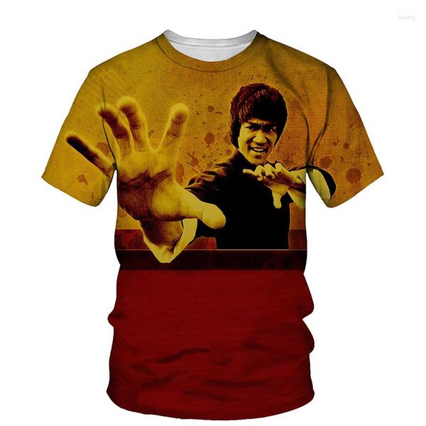 Herren T-Shirts 3D Chinese Kongfu Fashion T-Shirts Sommer Casual Cool Style Graphic Interessanter Druck Kurzarm