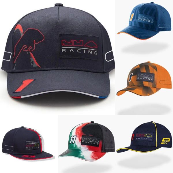 2024 Nuovi cappellini da corsa F1 Cappelli da uomo Cappellino da sole aderente Berretto da baseball ricamato Formula 1 Berretto sportivo da esterno