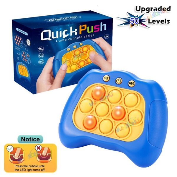 Decompressione Toy 56 Versioni aggiornate di Pop Light e QuickPush Gadgets per bambini Gadget per il sollievo da stress per adulti Giocattoli Sensory Children Christmas Gifts 230823