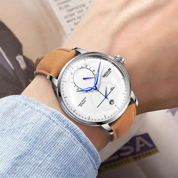 Armbanduhr nesun Brand Watch Männer Business Automatische mechanische Mode Einfacher wasserdichte Sapphire Casual Uhren Relogio M188K