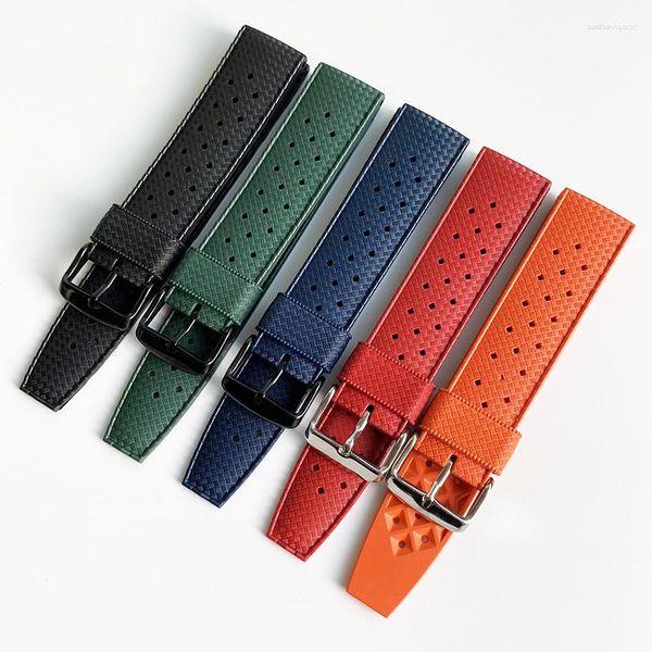 Watch Bands Tropical in gomma cinghia da 20 mm 22mm silicone morbido immersione impermeabile da polso sportivo uomo Sostituzione per srp777j1