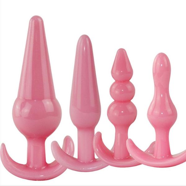 Massage Silicon Butt Plug Anal Plug weiche erotische Anal Dildo Sexy Spielzeug für Frauen Männer schwule Buttplug Dildo für Analadult sexy Produkte238l