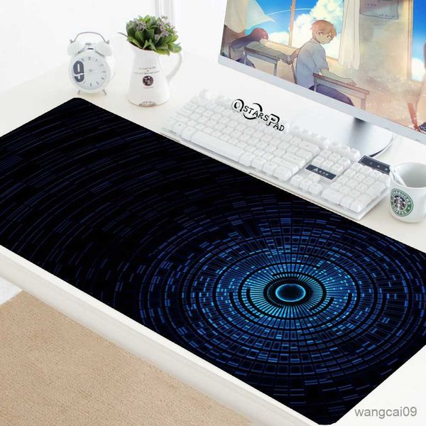 Cuscinetti per mouse polso geometrico tampone mouse anti-slip 900x400mm MousePad Gaming personalizzato di bloccaggio grande bordo di bloccaggio Velocità mousepad in gomma MAPATTO R230824