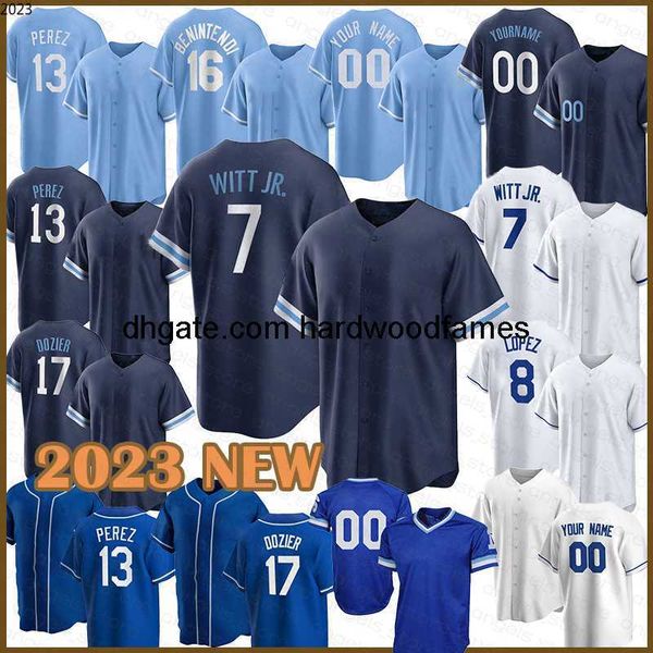 Jersey de beisebol personalizada Salvador Perez Bobby Witt Jr Vinnie Pasquantino Aroldis Chapman Lyles Brad Keller Scott Barlow Carlos Hernandez