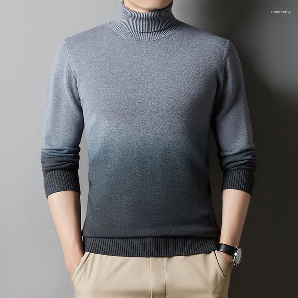 Erkek Sweaters 2023 Kış Sıcak Buzlu Yelt Çıkma Kazak Sweater Moda Asılı Boya Tasarımı Günlük Kalın Örme Erkek Giyim