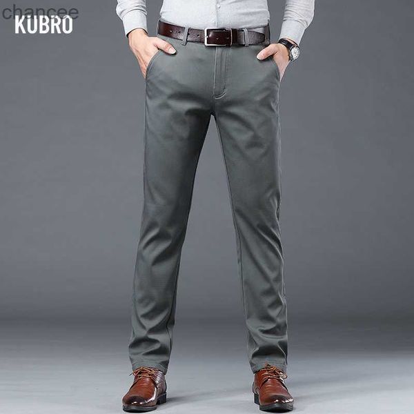 KUBRO Herren-Hose, leicht, elegant, lässig, locker, gerade, passend für Koreanisch 2023, Business-Hose, sechs Farboptionen, StreetwearLF20230824.