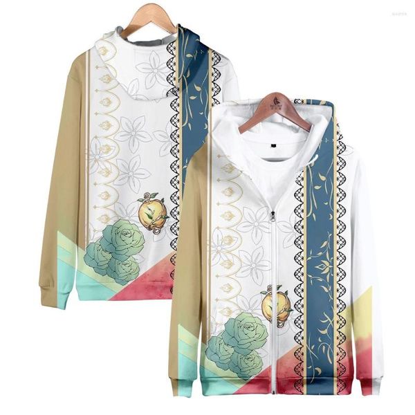 Kadın Hoodies Ceres Fauna 3d Zip-Up Sweatshirt Highstreet Moda Fermuarı Kapşonlu Giysiler