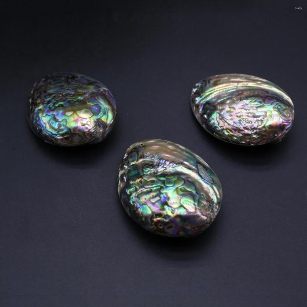 Anhänger Halsketten doppelseitige Abalone-Muschelschmuck, die natürliche Süßwasser-Halsketten-Accessoires Geschenk Sommer Beach machen