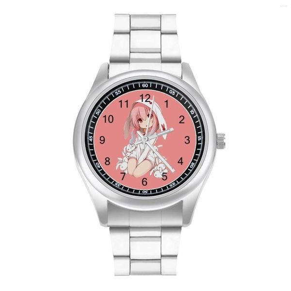 Нарученные часы аниме девушка Лоли Чан! Quartz Watch Kawaii милая манга эстетическая унисекс леди запястья.