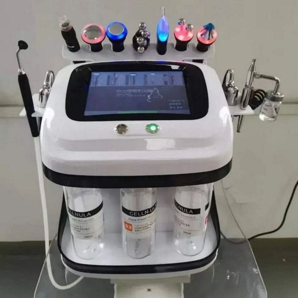 Máquina de limpeza facial multifuncional, 10 em 1, clareamento da pele, rejuvenescimento, nutrição, bolhas de hidrogênio e oxigênio