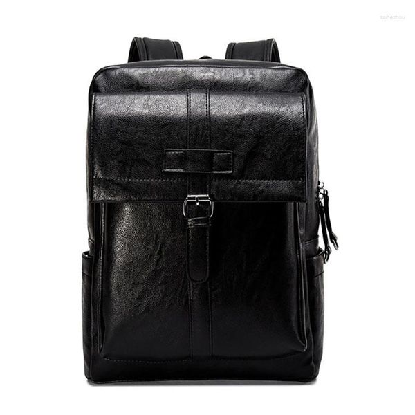 Rucksack Herren Schulter tte städtische Mode Retro England College Wind Weiche PU Material Multifunktion große Kapazität