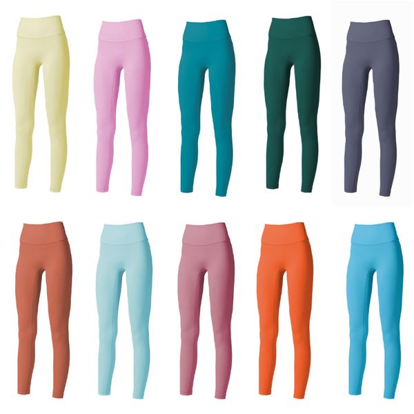 LL Pantaloni da Yoga da Donna Pantaloni Slim Esercizi da Corsa Abbigliamento Sportivo per Adulti Vita Alta Abbigliamento Fitness Ragazze Collant Elastici Pantaloni da Ginnastica Skinny Pantaloni a Nove Asciugatura Rapida