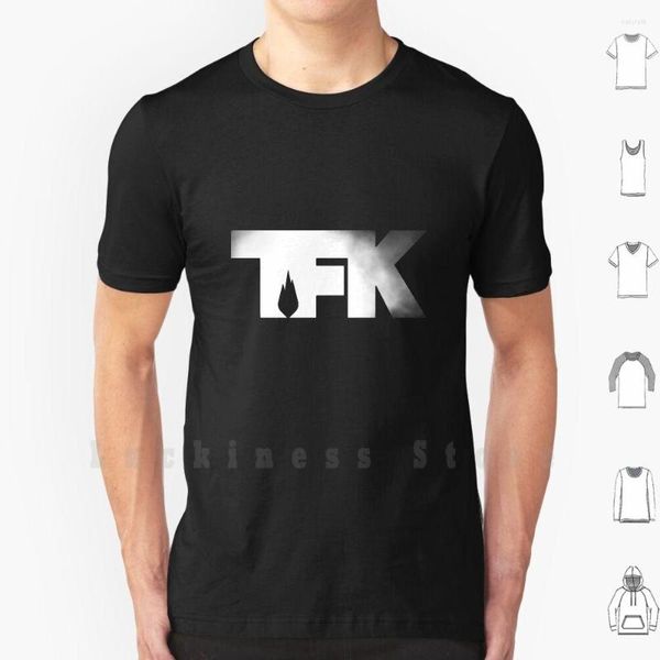 Camisetas masculinas camisa tfk smoke impressão algodão cool tee tfk mil pés krutch chama all fenômeno