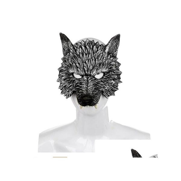 Mascheri per feste Halloween 3D Wolf Mask Cosplay Horror Masque Decoration Accessori GC1412 Delivery Delivery Home Garden Festive Forniture Dhuoy