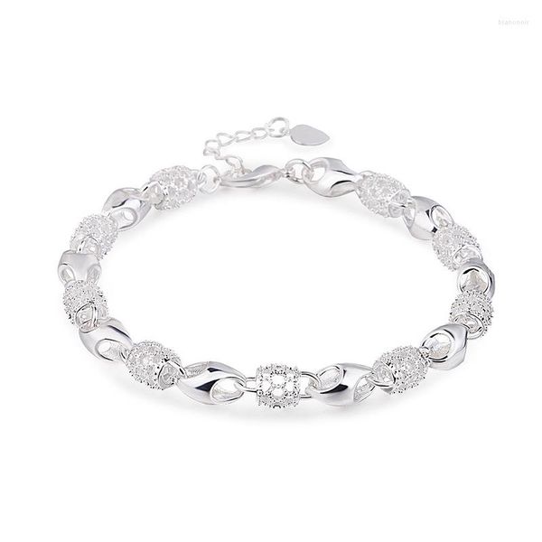 Braccialetti Link 925 Foresta letteraria Silver Hollow Exquisite Bracciale Fashion Jewelry