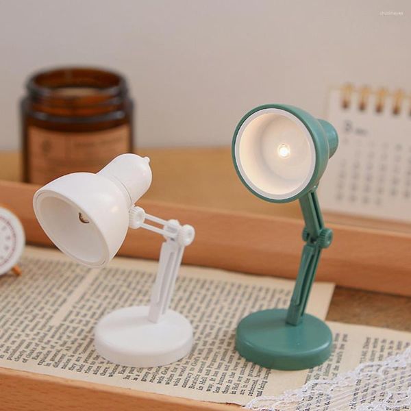 Lâmpadas de mesa Criativa LED LED Night Light Mini Small dobrable Lamp Desk Ajustável Estudo de escritório Decoração de quarto de mesa