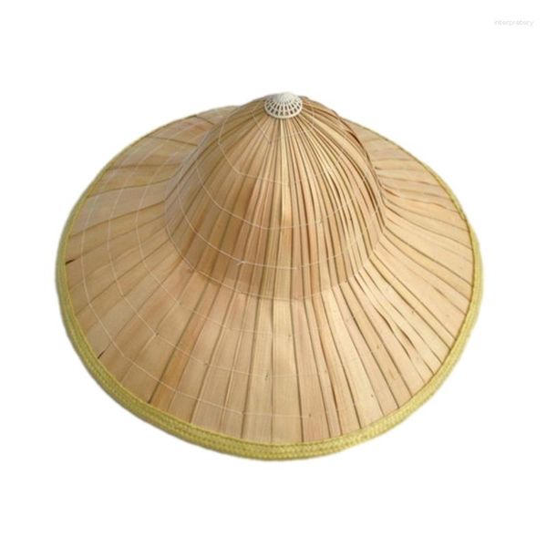 Chapéus de aba larga MXMB Bamboowoven Travel Beach Hat Unisex Sunroof Salt Cap Farmer Breathable
