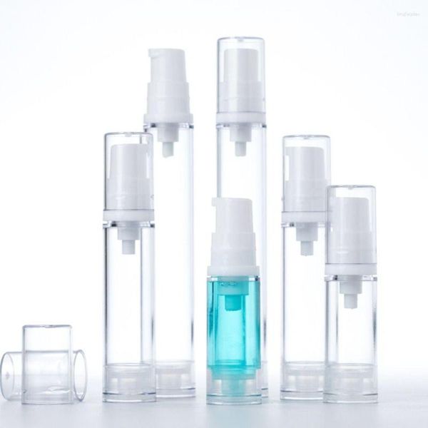 Flüssige Seifenspender 5 ml/10 ml/15 ml Reise-Reise-Unterbrechung als Vakuumspray-Lotion Augencreme Nachfüllflasche leere tragbare luftlose Pumpenfläschchen