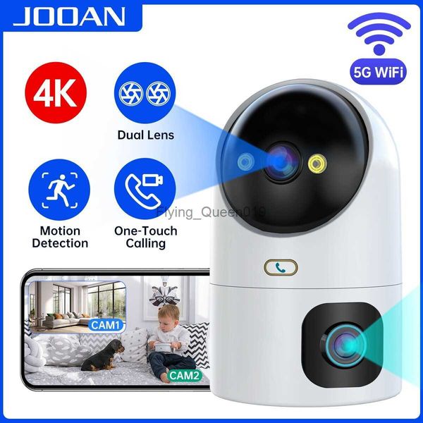 Jooan 4k Ptz IP -камера 10x Zoom Zoom Dual Lens Auto Tracking Wi -Fi CCTV камера Цвет Ночь Дом Монитор Baby Video Surveillance HKD230812