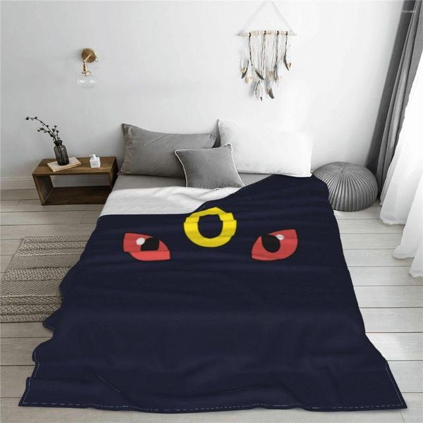 Coperte Umbreon Occhi inverno addensato in flanella pile lancio coperta trapunta di cotone caldo divano da letto della camera da letto per adulti