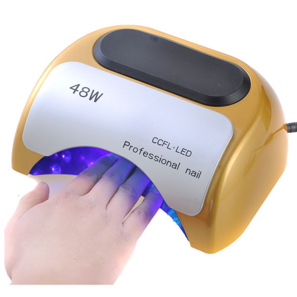 Essiccatori per unghie di alta qualità 48 W US EU Plug Ultravioletto 110-220 v Gel LED professionale Lampada polimerizzante UV CCFL Light Dryer Nail Art 230824