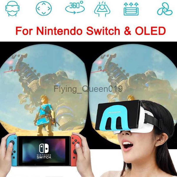 G11 VR Shinecon Para Nintendo Switch OLED 3D VR Óculos de Realidade Virtual Dispositivos de Fone de Ouvido Capacete Lente Óculos Acessórios para Jogos HKD230812