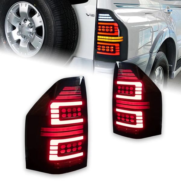 Gruppo luci posteriori per auto per Pajero V73 Fanale posteriore 2004-2014 V75 V77 V87 Montero Lampada di coda a LED Indicatori di direzione posteriori