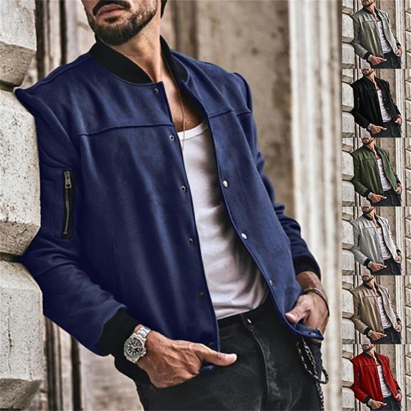 Jackets masculinos homens com flanela de inverno capuz para capa com zíper lapela de manga longa vintage confusa
