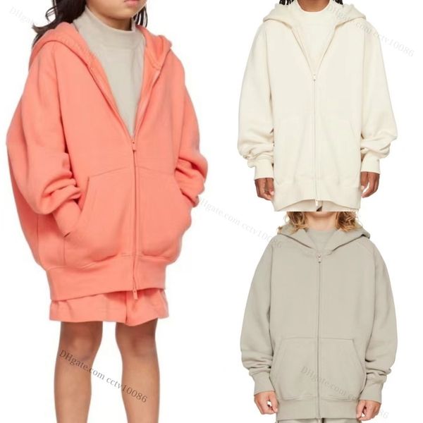 ess Abbigliamento per bambini Ragazzi Maglione con cappuccio Giacca Felpe con cappuccio Felpa in peluche per ragazze Lettera Designer per bambini Cappotto allentato per bambini Abbigliamento esterno per giovani Abbigliamento con cappuccio per bambini