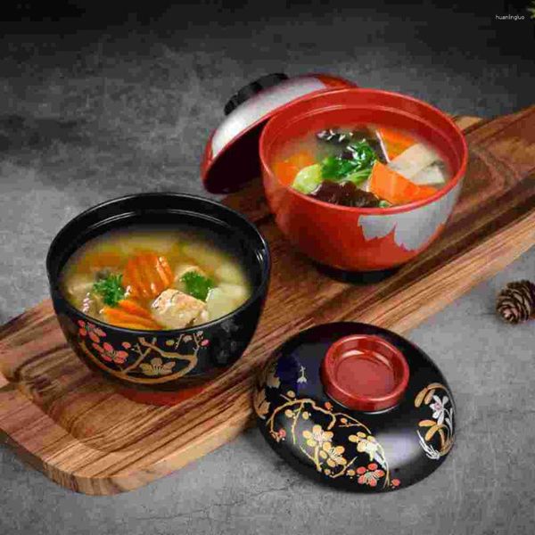 Tigelas miso sopa de sopa tigela de cozinha japonesa estilo pequeno restaurante de salada tabela utensílios melalamina titular house tounds baby