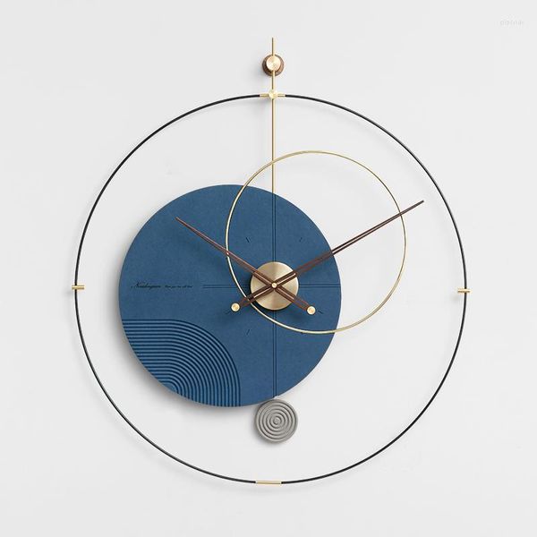 Orologi da parete uomo cucina soggiorno orologio silenzioso metallo moderno semplicità di grande design orologio creativo decorazioni di lusso w