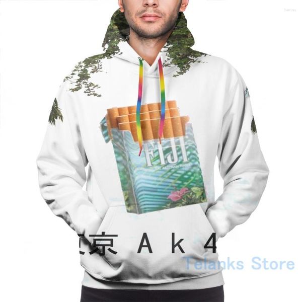 Erkek Hoodies Erkek Sweatshirt Kadınlar İçin Komik Tokyo Fiji Sigara Baskı Gündelik Hoodie Streatwear