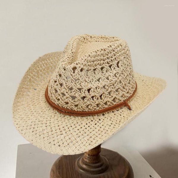 Beretti Cowboy Pagning Hat Jazz Cap Beach Sun Men Donne Protezione Pesca Casualmente Panama Anti Bucket Gorras