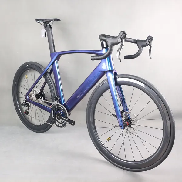 TT-X34 Full Hidden Cable Aero Disc Road Complete Bike Chameleon Paint 24 Speed ​​Empire Pro GroupSet