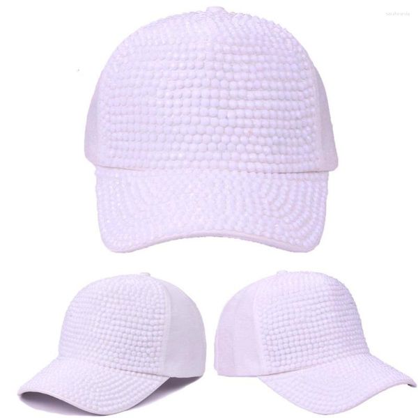 Caps de bola Caps de moda feminina Diamante embutido de verão Trendência Trend Travel Solshade Casual Casual Protetor solar Personalizado por atacado