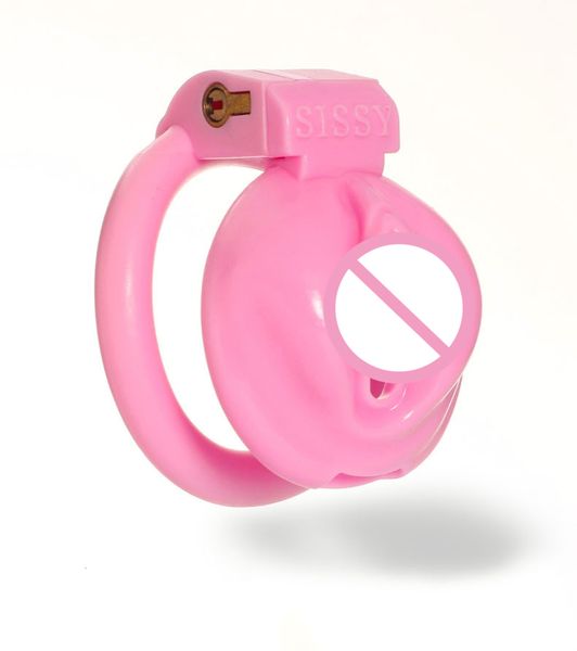 Cockrings Rosa Resina Castidade Gaiola Sissy Micro Belt Sextoys Masculino Abstinência Parar Masturbação Erótico Uretral Lock Sex Toys Gay 230824