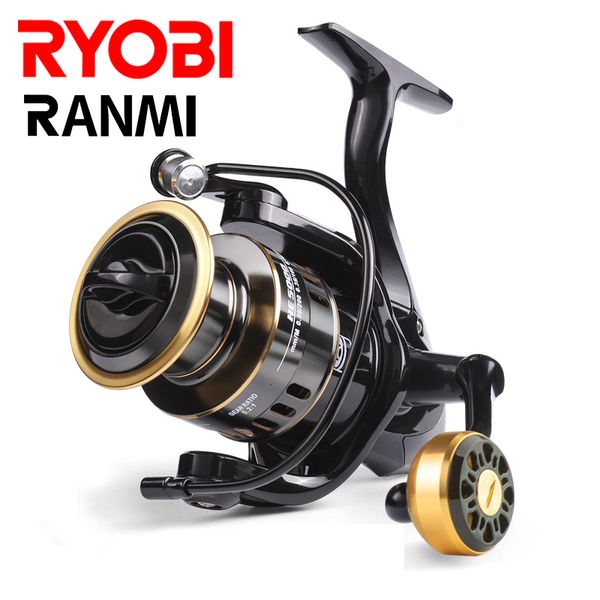 Baitcasting-Rollen RYOBI RANMI Spinnrollen Salzwasser- oder Süßwasserrollen Ultraleichter Metallrahmen Ultra glatt und robust 52 1 High Speed 230824